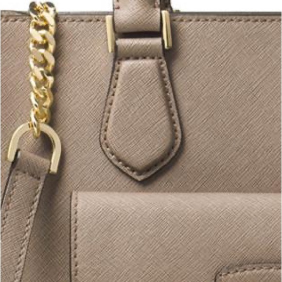 NWT brand new Michael Kors BRIDGETTE MEDIUM EAST WEST TOTE Dunk dark tan - Picture 4 of 10